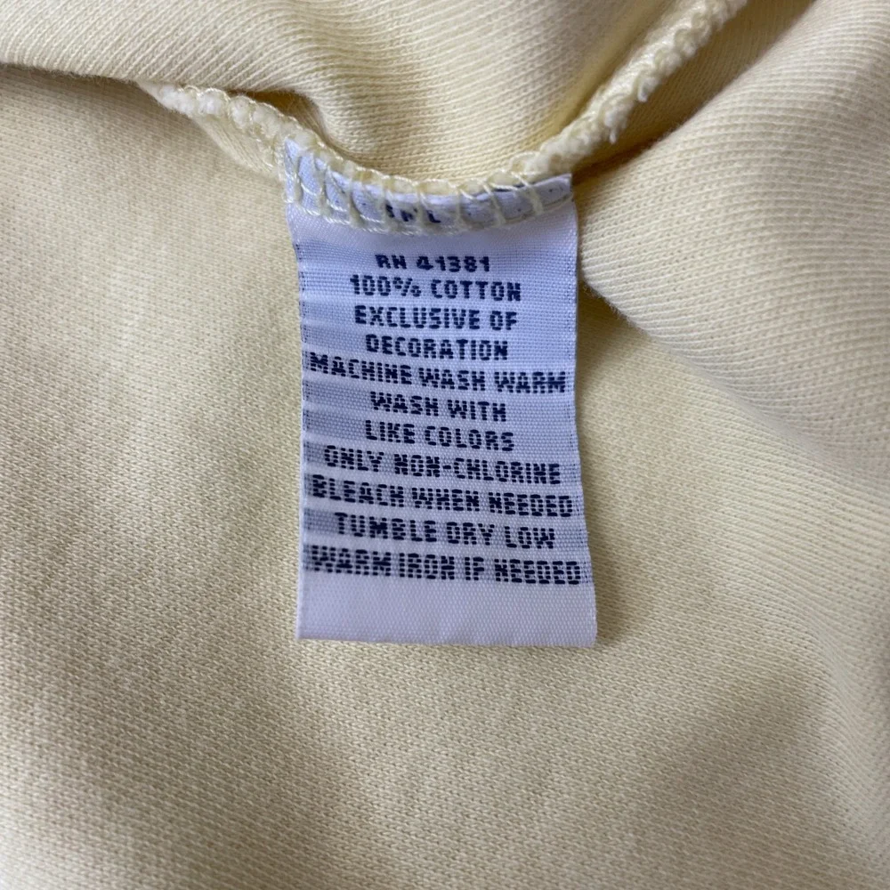 Polo Ralph Lauren Mens Large Yellow Short Sleeve‎ Cotton Polo Shirt Pony Logo
